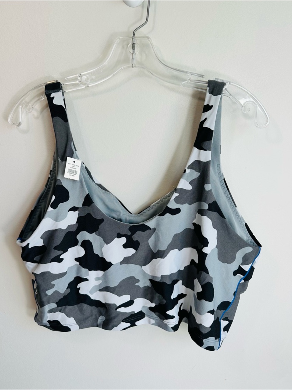 NWT Offline by Aerie Real Me Low Key Longline Sports Bra Silver Camo Size XXL - Picture 9 of 15